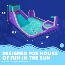 Load image into Gallery viewer, Four Corner Inflatable Water Slide Park - with Wide Slide & Deep Splash Pool