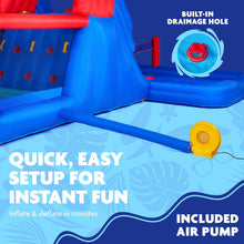 Load image into Gallery viewer, Ultra All-Play Inflatable Water Slide Park- with Volley Net, Dual Slides and Bouncy House