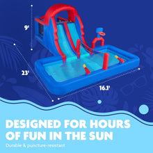 Load image into Gallery viewer, Ultra All-Play Inflatable Water Slide Park- with Volley Net, Dual Slides and Bouncy House