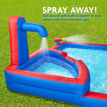 Load image into Gallery viewer, Four Corner Inflatable Water Slide Park - with Wide Slide & Deep Splash Pool