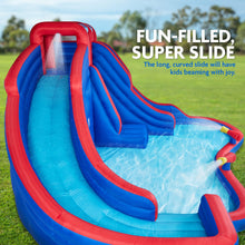 Load image into Gallery viewer, Double Dip Inflatable Water Slide Park - with 2 Slides and Splash Pool