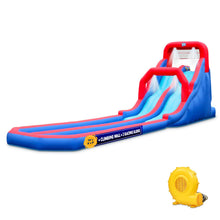 Load image into Gallery viewer, Inflatable Water Slide with Climbing Wall and Dual Slides