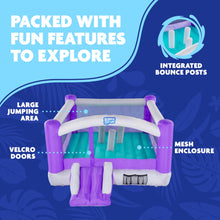 Load image into Gallery viewer, Inflatable Bouncy Castle with Built-In Posts