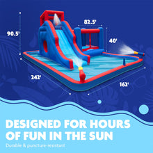 Load image into Gallery viewer, Inflatable Water Park with Slide and Bounce House