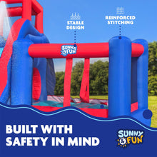 Load image into Gallery viewer, Inflatable Water Park with Slide and Bounce House