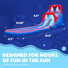 Load image into Gallery viewer, Inflatable Water Slide with Climbing Wall and Dual Slides