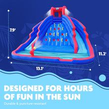 Load image into Gallery viewer, Inflatable Water Park with Climbing Wall and Dual Slides