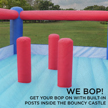 Load image into Gallery viewer, Inflatable Bouncy Castle with Built-In Posts