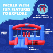 Load image into Gallery viewer, Inflatable Bouncy Castle with Built-In Posts