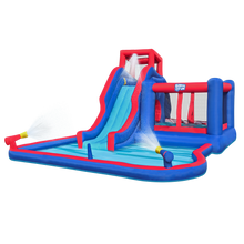 Load image into Gallery viewer, Inflatable Water Park with Slide and Bounce House