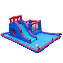 Load image into Gallery viewer, Inflatable Water Park with Slide and Bounce House