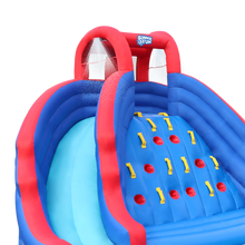 Load image into Gallery viewer, Inflatable Water Park with Climbing Wall and Dual Slides