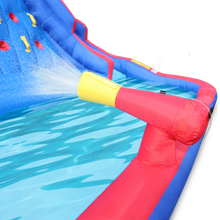 Load image into Gallery viewer, Inflatable Water Park with Climbing Wall and Dual Slides