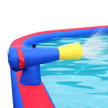 Load image into Gallery viewer, Inflatable Water Park with Large Water Slides and Basketball Hoop