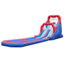 Load image into Gallery viewer, Inflatable Water Slide with Climbing Wall and Dual Slides
