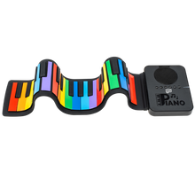 Load image into Gallery viewer, 37 Key Rainbow Roll Up Piano