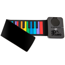 Load image into Gallery viewer, 37 Key Rainbow Roll Up Piano