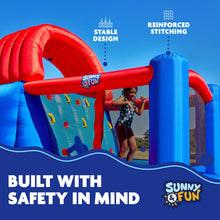 Load image into Gallery viewer, Ultra All-Play Inflatable Water Slide Park- with Volley Net, Dual Slides and Bouncy House
