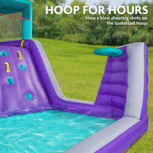 Load image into Gallery viewer, Four Corner Inflatable Water Slide Park - with Wide Slide &amp; Deep Splash Pool
