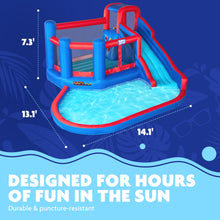 Load image into Gallery viewer, Big Time Bounce-A-Round Inflatable Water Slide Park - with Bounce House and Slide
