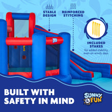 Load image into Gallery viewer, Big Time Bounce-A-Round Inflatable Water Slide Park - with Bounce House and Slide
