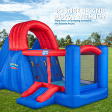 Load image into Gallery viewer, Ultra All-Play Inflatable Water Slide Park- with Volley Net, Dual Slides and Bouncy House
