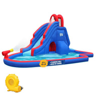 Inflatable Water Park with Slide and Water Gun