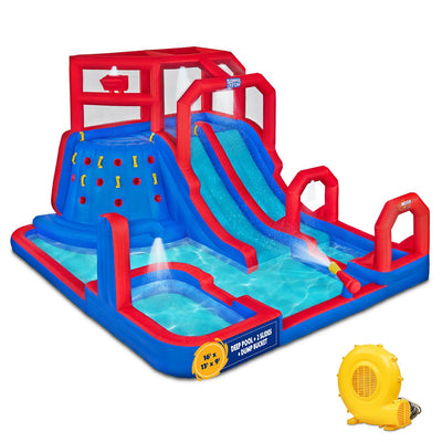 Mega Climb n’ Go Water Park in Blue and Red