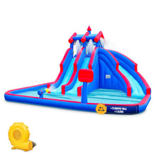 Load image into Gallery viewer, Inflatable Water Park with Large Water Slides and Basketball Hoop

