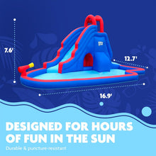 Load image into Gallery viewer, Inflatable Water Park with Slide and Water Gun
