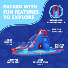Load image into Gallery viewer, Inflatable Water Park with Slide and Water Gun
