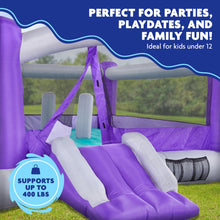 Load image into Gallery viewer, Inflatable Bouncy Castle with Built-In Posts
