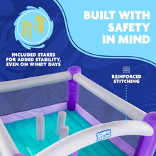 Load image into Gallery viewer, Inflatable Bouncy Castle with Built-In Posts
