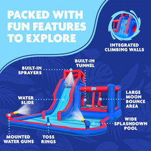 Load image into Gallery viewer, Inflatable Water Park with Slide and Bounce House
