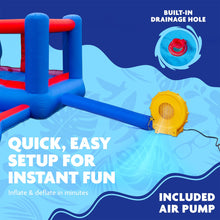 Load image into Gallery viewer, Inflatable Water Park with Slide and Bounce House
