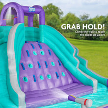 Load image into Gallery viewer, Inflatable Water Park with Climbing Wall and Dual Slides
