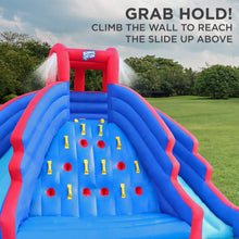Load image into Gallery viewer, Inflatable Water Park with Climbing Wall and Dual Slides

