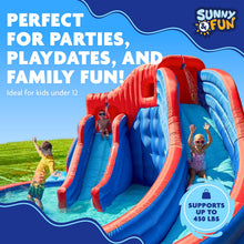 Load image into Gallery viewer, Deluxe Adventure Water Park in Blue and Red
