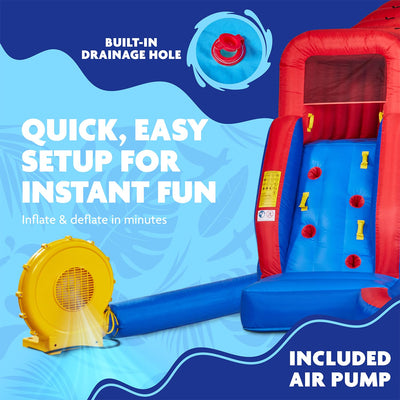Deluxe Adventure Water Park in Blue and Red
