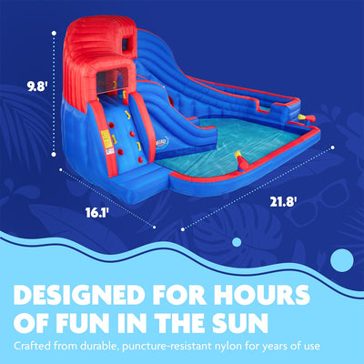 Deluxe Adventure Water Park in Blue and Red