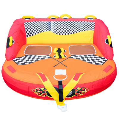 Two-Person Towable Tube with Cushioned Handles