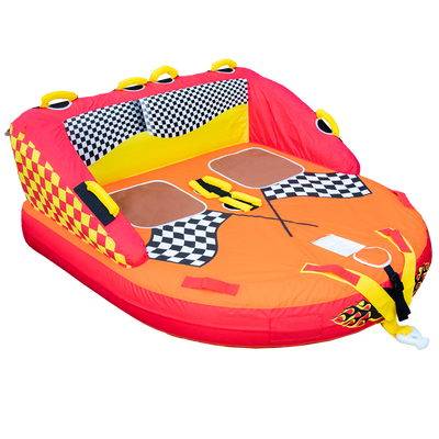Two-Person Towable Tube with Cushioned Handles