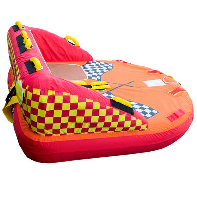 Two-Person Towable Tube with Cushioned Handles