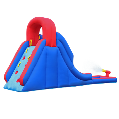 Inflatable Water Slide with Built-In Water Gun