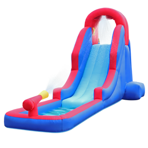Inflatable Water Slide with Built-In Water Gun