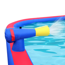 Load image into Gallery viewer, Inflatable Water Park with Large Water Slides and Basketball Hoop
