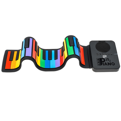 37 Key Rainbow Roll Up Piano