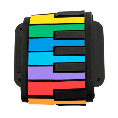 37 Key Rainbow Roll Up Piano
