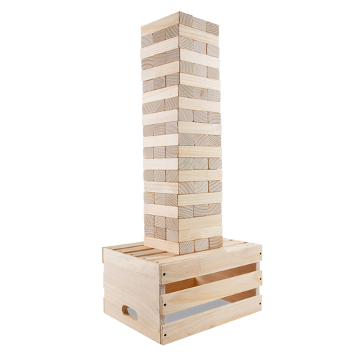 Large Toppling Tower with Storage Crate