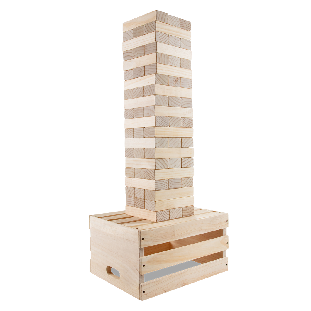 Large Toppling Tower with Storage Crate